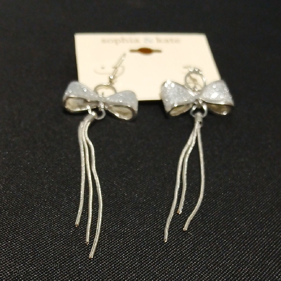sophia & kate Jewelry - Silver Bow Earrings